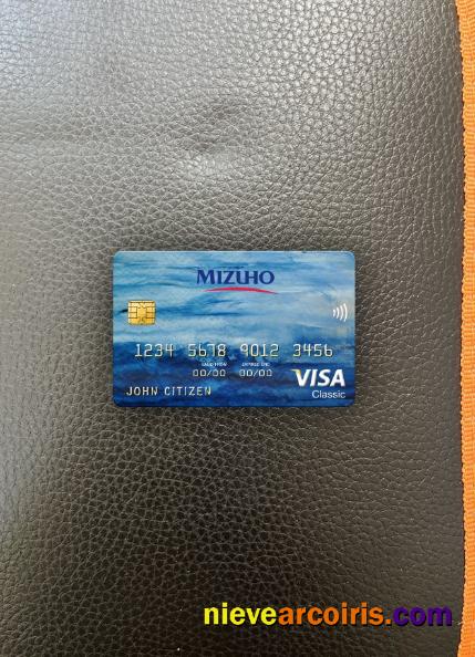 Japan Mizuho bank visa classic card photolook
